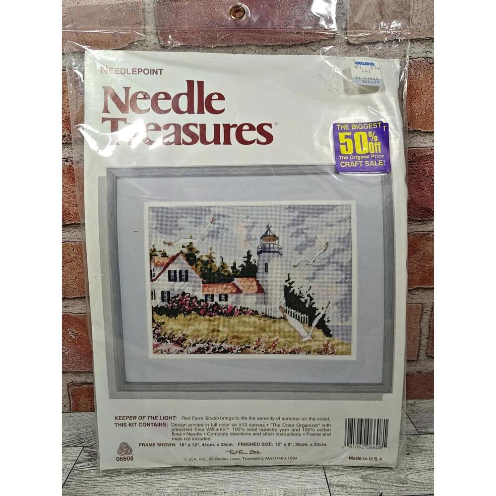 1990s Needle Treasures Keeper of the Light Needlepoint Kit 06608 New Sealed Vtg